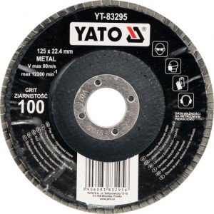 Yato Ściernica listkowa wypukła P80 125mm (YT-83294) 1