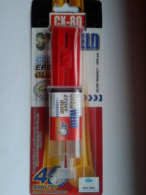 CX80 Klej dwuskładnikowy epoksydowy CX-80 SILV WELD 24ml 1