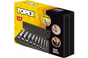 Topex Wycinaki do otworów 3-12mm 9szt. (03A490) 2