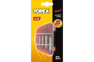 Topex Zestaw wykrętaków do zerwanych śrub M3,3 - M19 5szt. (14A110) 2