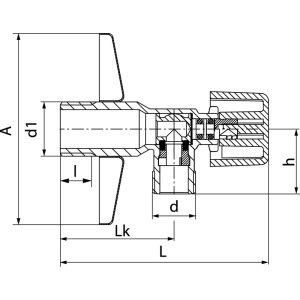 Valvex Zawór kątowy Eko* 1/2"x1/2" (1482120) 2