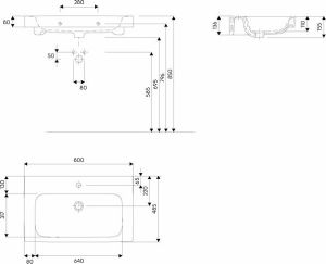 Umywalka Koło Modo 80cm (L31980000) 2