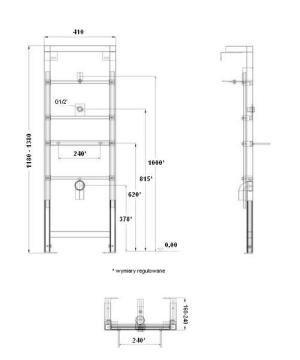 Stelaż Roca do pisuaru (A890074100) 2