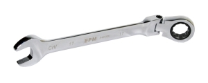 EPM Klucz płasko-oczkowy z grzechotką i przegubem 19mm (E-400-2319) 1