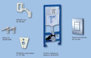 Stelaż Grohe Rapid SL Fresh 5 w 1 do miski wiszącej (38827000) 3