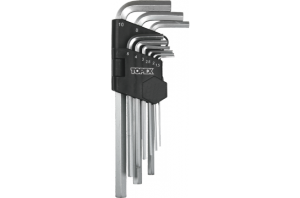 Topex Zestaw kluczy imbusowych hex typ L 1,5-10mm 9szt. (35D956) 1