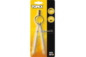 Topex Cyrkiel 125mm z prowadnicą (31C701) 2