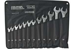 Topex Zestaw kluczy płasko-oczkowych 13-32mm 13szt. (35D758) 1