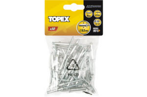 Topex Nity aluminiowe 4,0x10mm 50szt. (43E402) 1