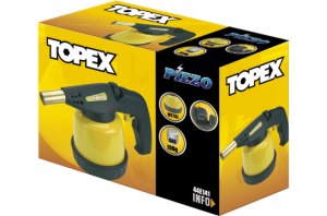 Topex Lampa lutownicza gazowa na naboje 190g zapłonnik (44E141) 2