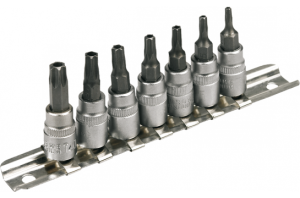 Topex Zestaw nasadek trzpieniowych Torx z otworem 1/4" T10-T40 7szt. (39D378) 1