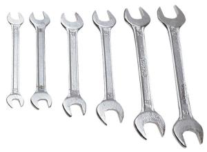 Top Tools Zestaw kluczy płasko-oczkowych 8-17mm 6szt. (35D355) 1