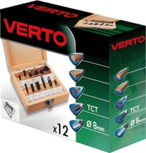 Verto Frezy profilowane 8mm 12szt. (60H010) 2