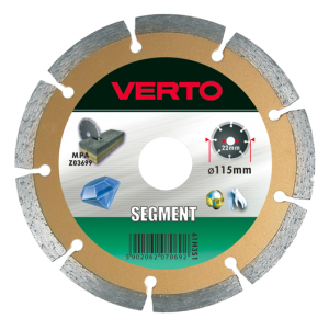 Verto Tarcza diamentowa segmentowa 115mm 61H3S1 1