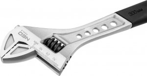 Neo Klucz nastawny typu szwed 300mm gumowa rękojeść (03-013) 4