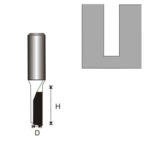 Dedra Frez rowkujący 1-płytkowy T6 11mm (DED07F011B) 1