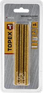 Wkłady klejowe Topex 8 mm x 100 mm złote 6 szt. 42E181 2
