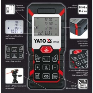 Yato Dalmierz laserowy 0,05-40m (YT-73125) 11