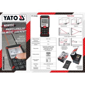 Yato Dalmierz laserowy 0,05-40m (YT-73125) 9