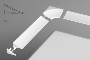 Ravak Listwa maskująca do brodzika Typ 11 200cm biała (XB462000001) 1