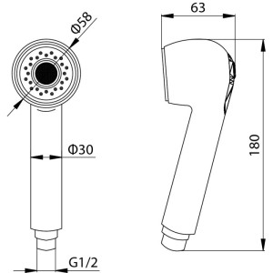 Wylewka Valvex do baterii kuchennej Umbra chrom (2449310) 2