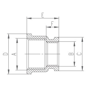 Ferro Mufa mosiężna 1/2x3/8" M08Z 2