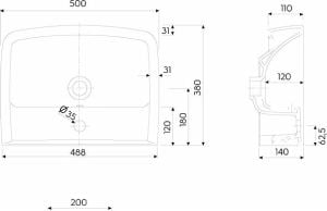 Umywalka Koło Rekord 50cm (K91952000) 2