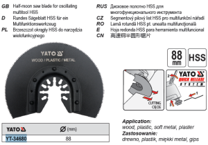 Yato Brzeszczot okrągły HSS do narzędzia wielofunkcyjnego 88mm (YT-34680) 2