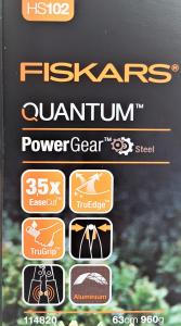 Fiskars Nożyce Quantuum do żywopłotu Power Gear HS102 (114820) 3