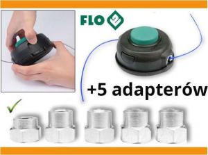 Flo Głowica żyłkowa z 5 adapterami 79550 13