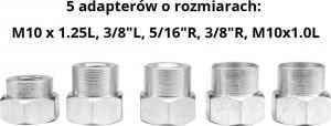 Flo Głowica żyłkowa z 5 adapterami 79550 2