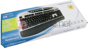 Klawiatura Esperanza Przewodowa Srebrno-czarna  (EK104) 3