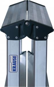 Krause Dopplo Drabina wolnostojąca dwustronna aluminiowa 5 stopniowa (120403) 2