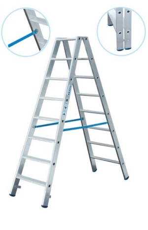 Krause Drabina rozstawna dwustronna 2x8 stopni DOPPLO (120441) 1