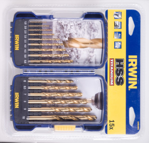 Wiertło Irwin tytanowe walcowe 1,5 2 7 4,5 4 5,5 5 3 2,5 3,5 6 10 6,5 8 9mm zestaw (10503991) 1
