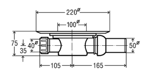 Viega Odpływ punktowy z rusztem Advantix 10cm (703226) 2