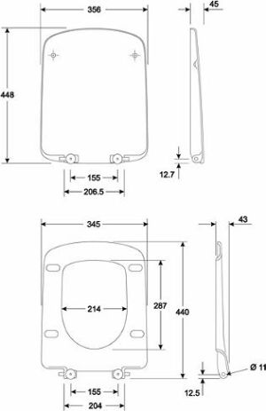 Deska sedesowa Koło Nova Pro (M30115000) 2
