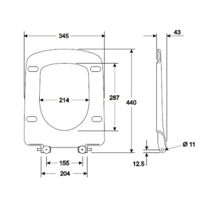 Deska sedesowa Koło Nova Pro (M30117000) 3