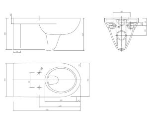Miska WC Koło Nova Pro Bez Barier wisząca (M33500000) 2