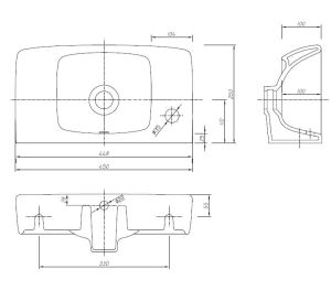 Umywalka Koło Nova Pro 45cm (M32347000) 2