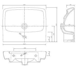Umywalka Koło Nova Pro 55cm (M31156000) 2