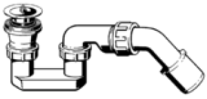 Syfon Viega Syfon brodzikowy z sitkiem i korkiem gumowym 52mm chrom (703233) 2