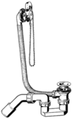 Syfon Viega Zestaw odpływowo-przelewowy 387.35PL z sitkiem i korkiem gumowym  (703127) 2