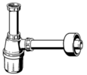 Syfon Viega butelkowy 5/4" DN32 biały (703219) 2