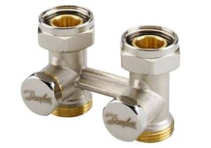 Danfoss Zawór grzejnikowy kątowy 3/4" RLV-KS odcinający podwójny dolny prosty (003L0221) 3