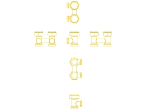 Danfoss Zawór grzejnikowy kątowy 3/4" RLV-KS odcinający podwójny dolny prosty (003L0221) 4