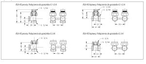 Danfoss Zawór grzejnikowy kątowy 3/4" RLV-KS odcinający podwójny dolny prosty (003L0221) 6