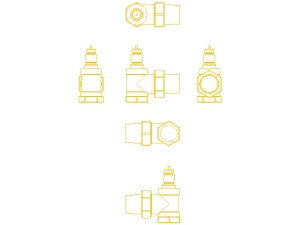 Danfoss Zawór grzejnikowy odcinający termostatyczny RA-N 15 do grzejników z wbudowanym zaworem (013G3903) 2