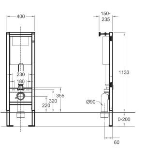 Zestaw podtynkowy Koło Technic GT Nova Pro stelaż + miska wc (99357-000) 2