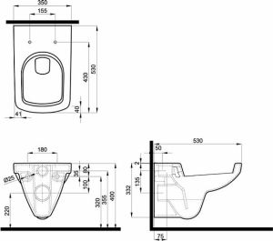 Zestaw podtynkowy Koło Technic GT Nova Pro stelaż + miska wc (99319-000) 3